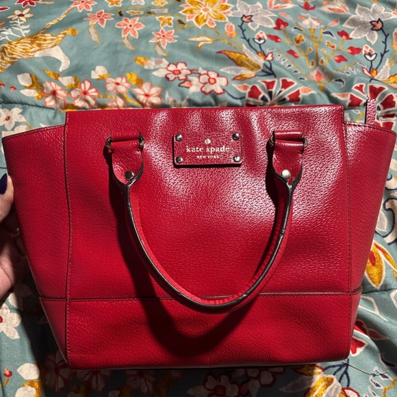 Kate Spade Cherry Red Tote Bag - Picture 2 of 7